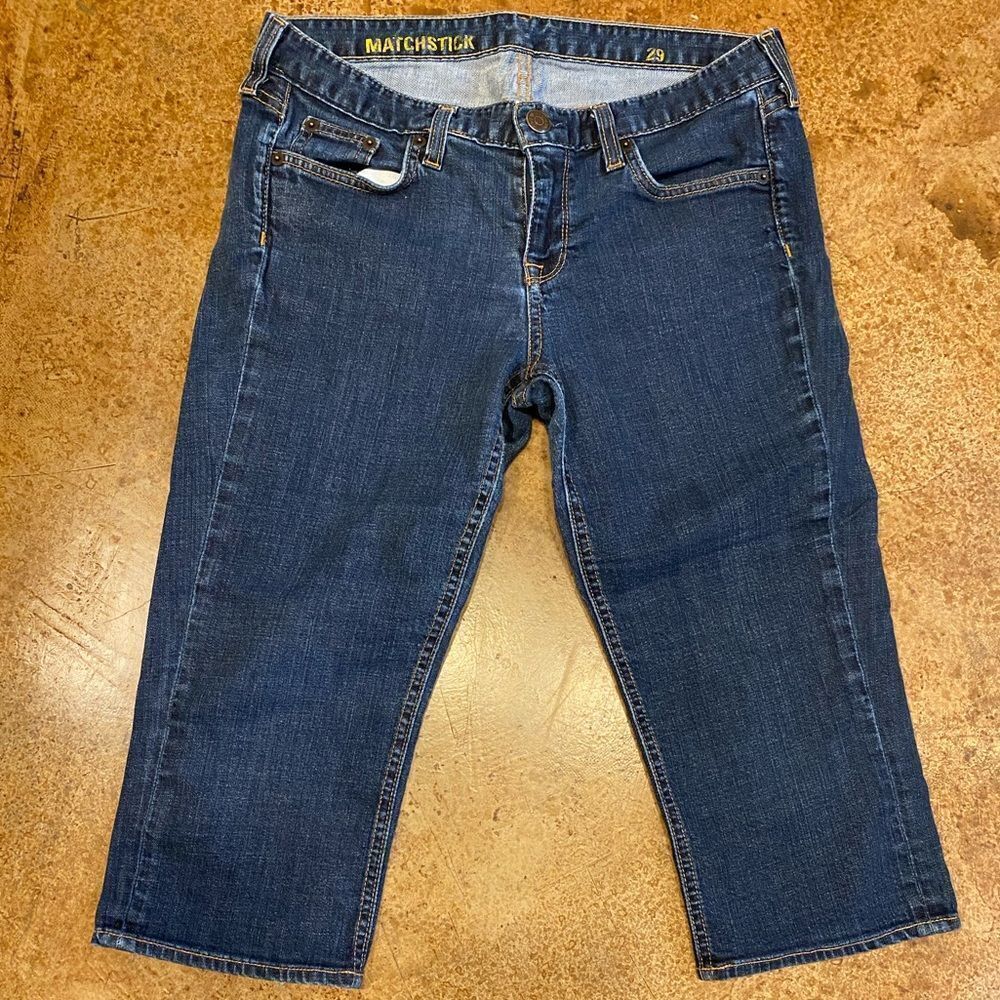 J. Crew Medium Wash Matchstick Cropped Capri Stretch Jean's Women's 29